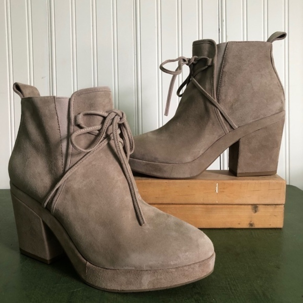 Eileen Fisher NWT Laugh Boots in Earth Suede